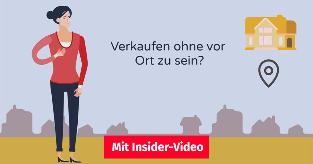 Eine Frau überlegt, wie sie ihr Haus verkaufen soll, dass weit von ihrem Wohnort entfernt liegt | Immobilienverkauf aus der Ferne